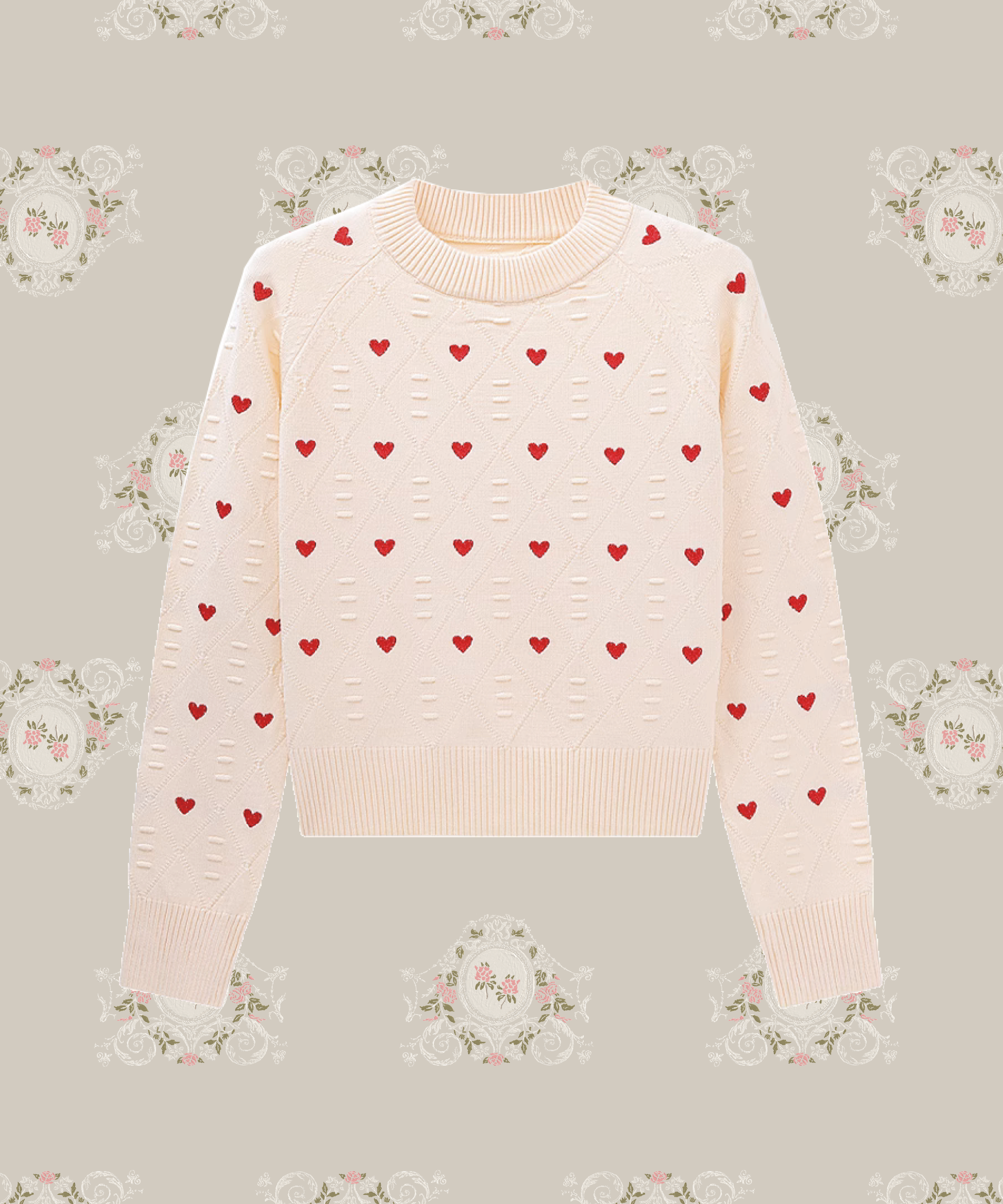 Heart Embroidery Knit Top – LOVE POMME POMME