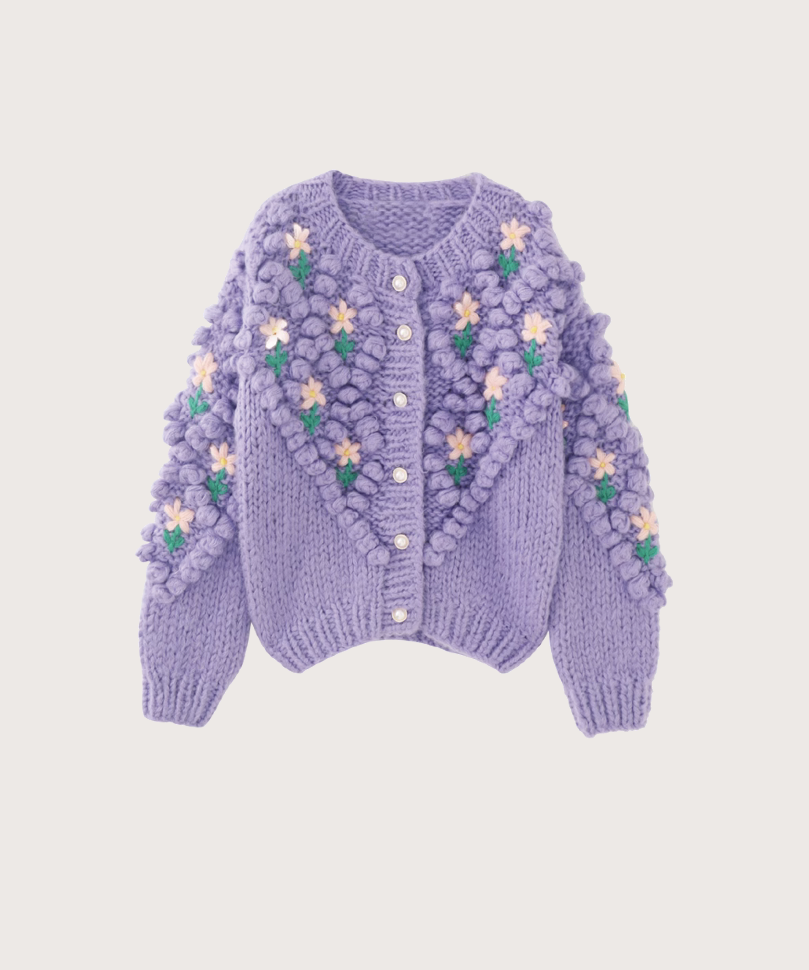 Garden Jacquard Knit Cardigan – LOVE POMME POMME
