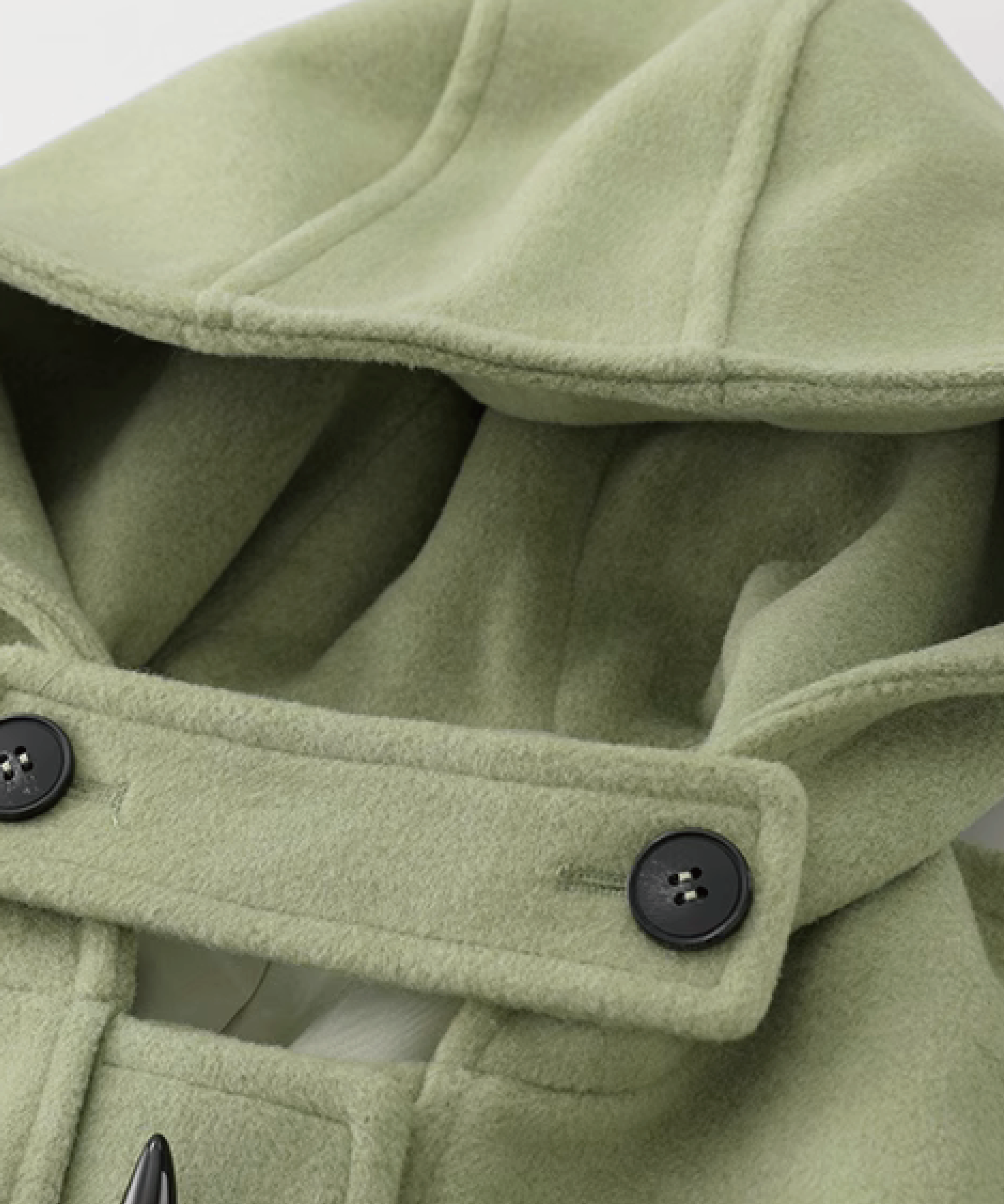 Bean Green Hooded Long Coat ビーングリーンフード付きロングコート