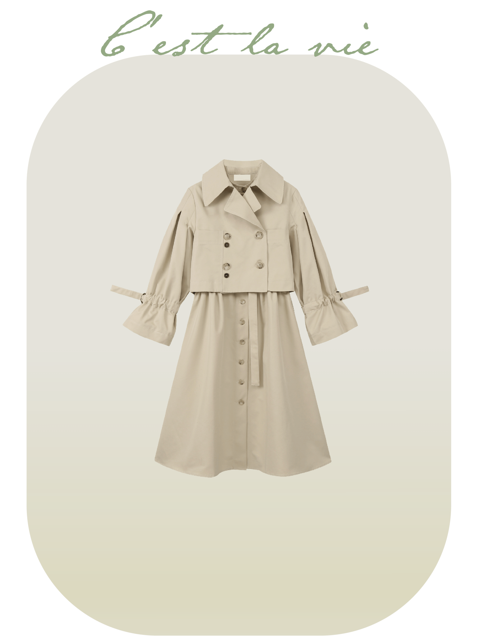 3-way Long Trench Coat – LOVE POMME POMME