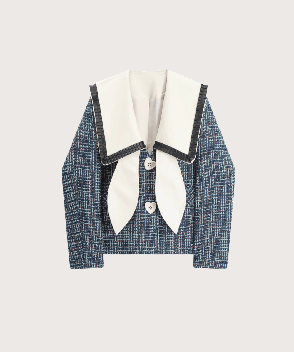 Big Sailor Collar Tweed Jacket ビッグセーラーカラーツイード