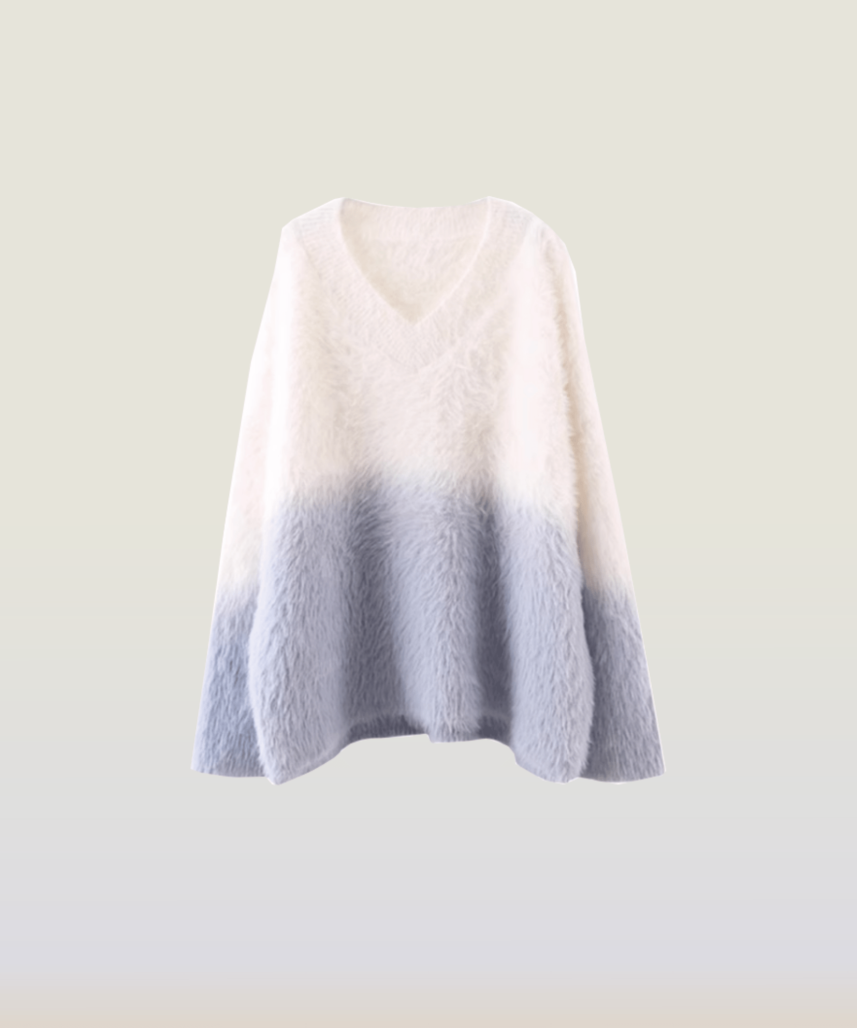 Mohair Gradient V-Neck Knit