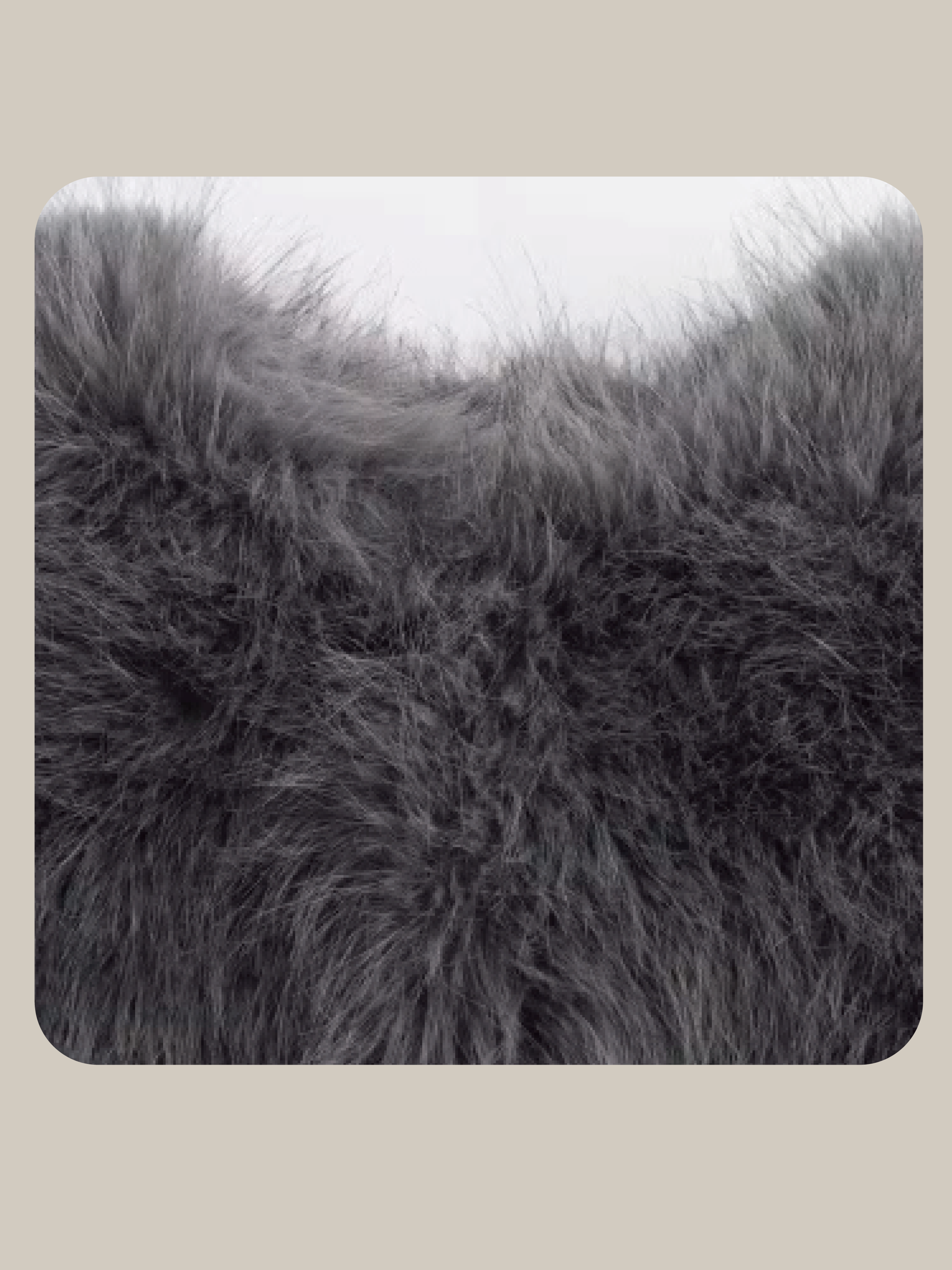 Gray Shearling Faux Fur Coat グレー シアリング フェイクファー コート