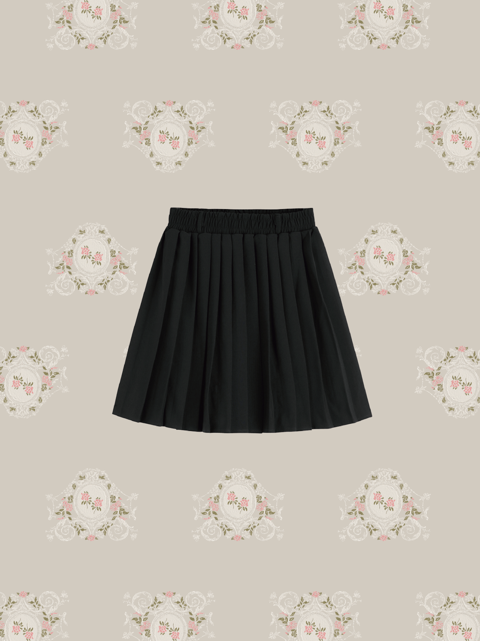 Sheer Pleated Skirt