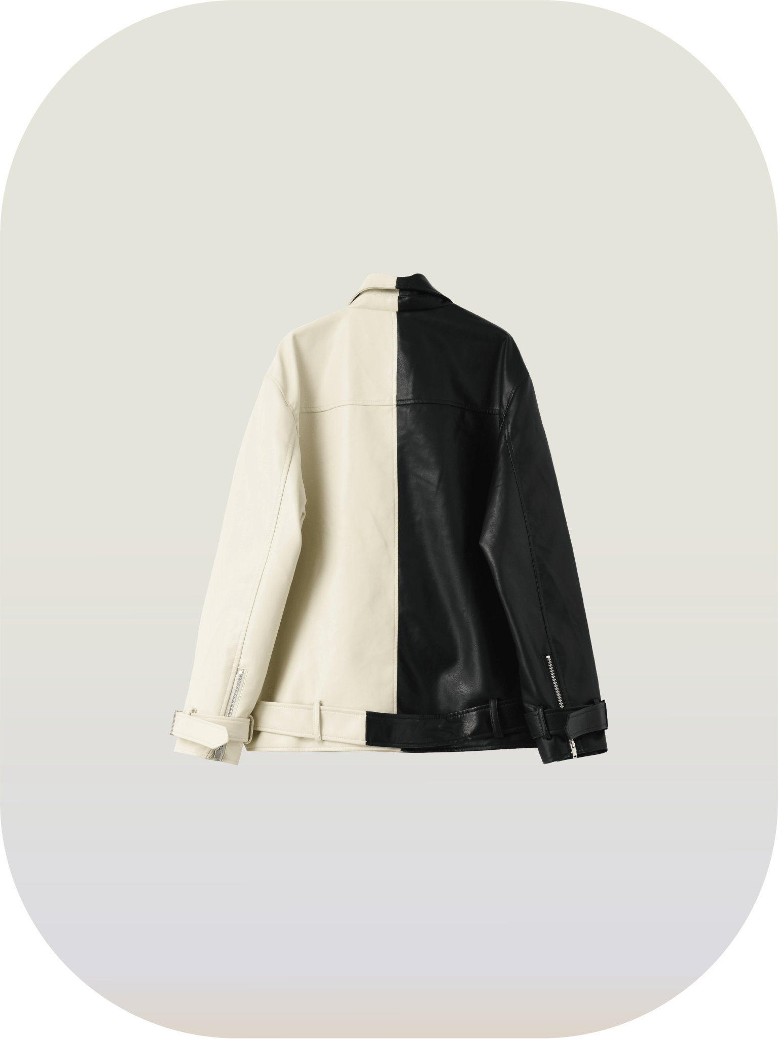 Vintage Bi-Color Leather Jacket – LOVE POMME POMME