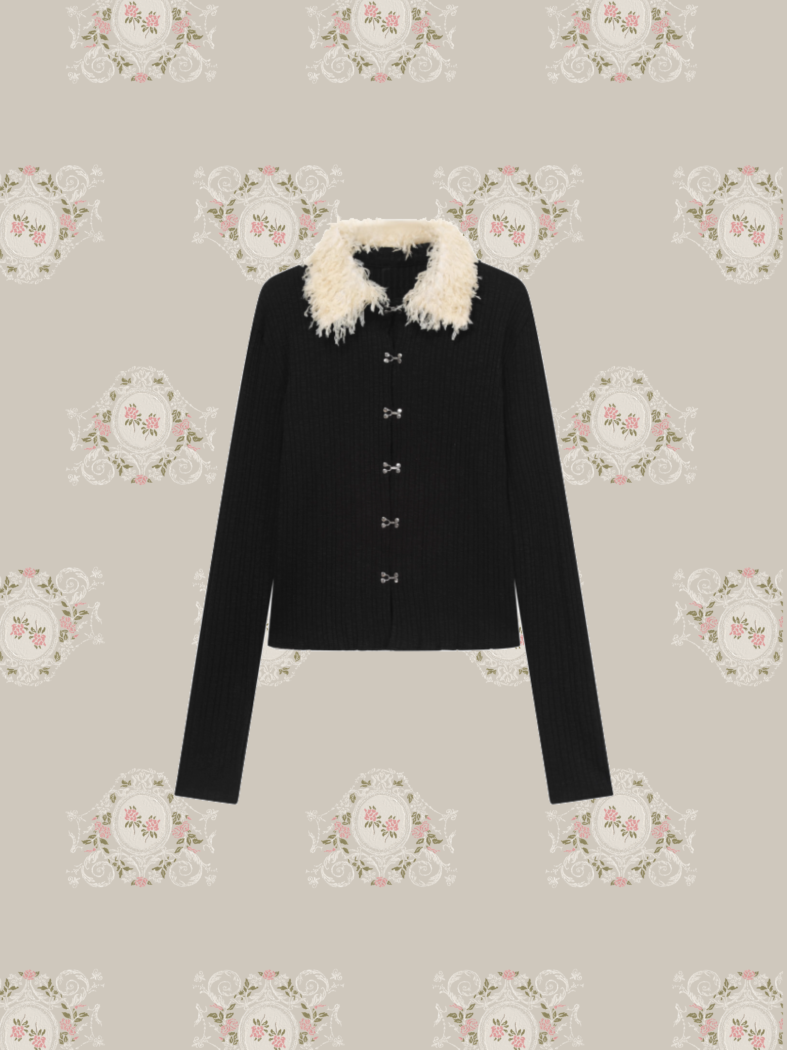 Feather Collar Cardigan/フェザーカラーカーディガン