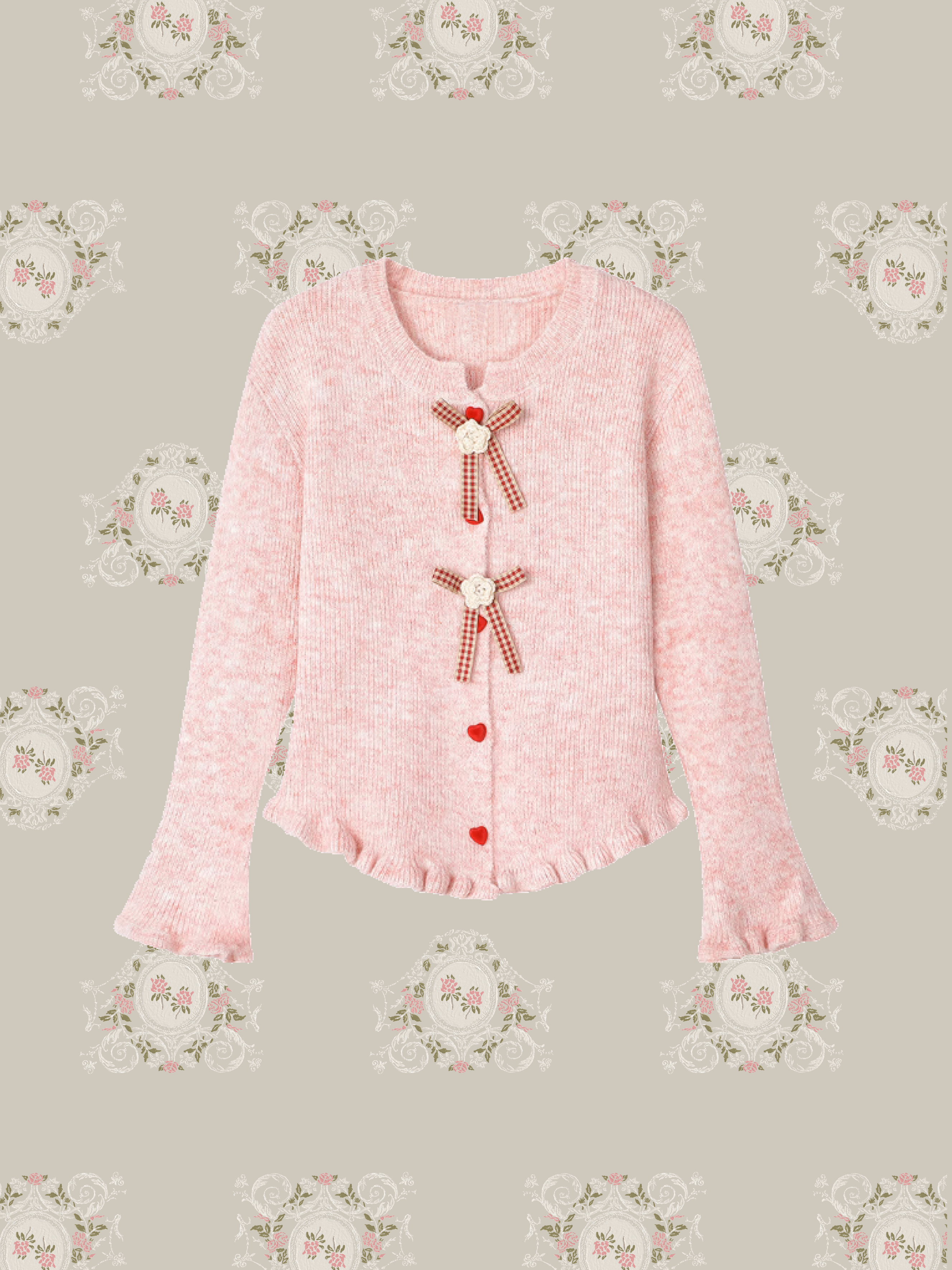 Rose Pink Cardigan/ローズピンクカーディガン