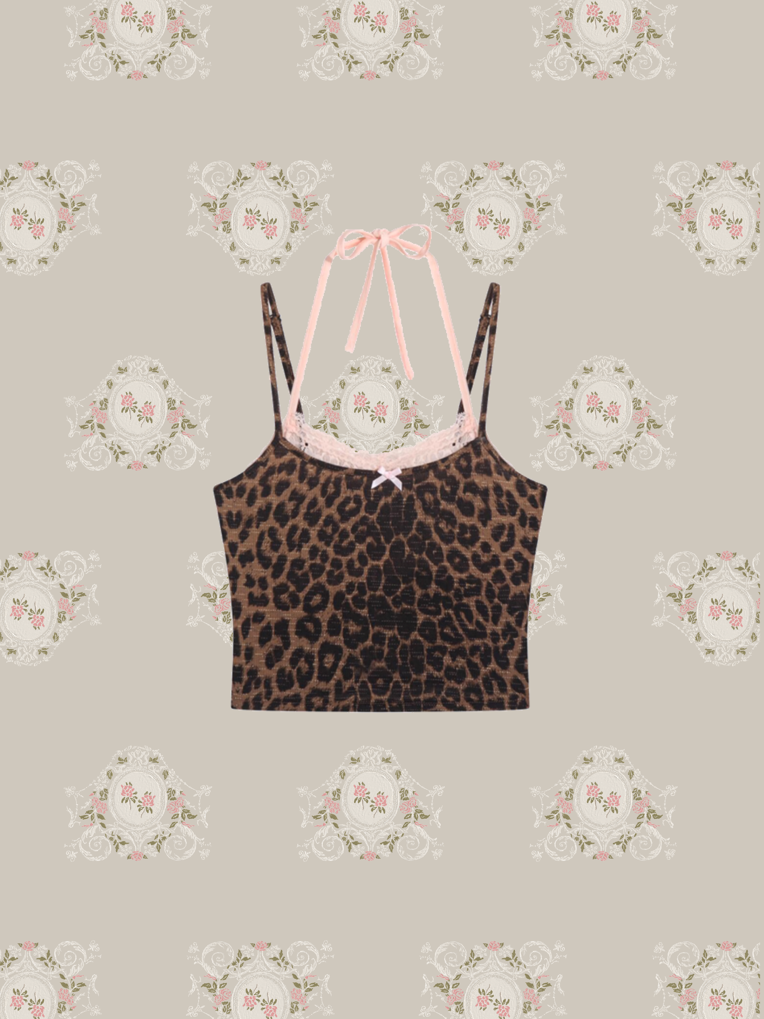 Leopard Lace Camisole