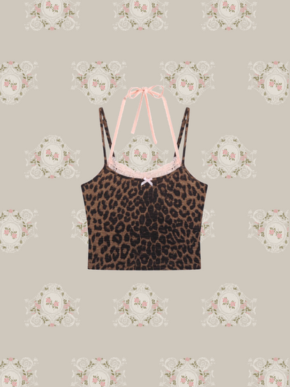 Leopard Lace Camisole