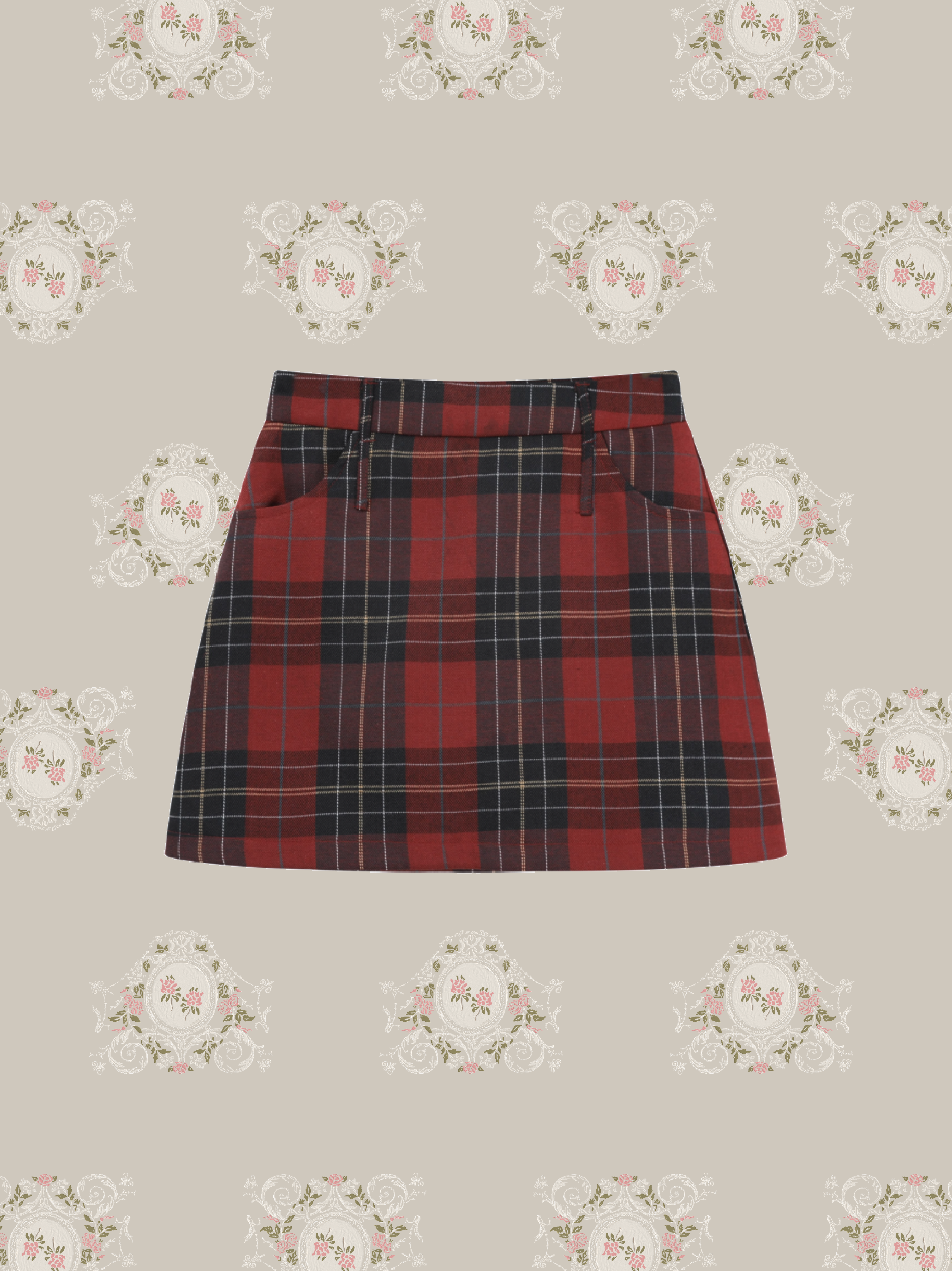 Plaid Mini Skirt/チェック柄ミニスカート