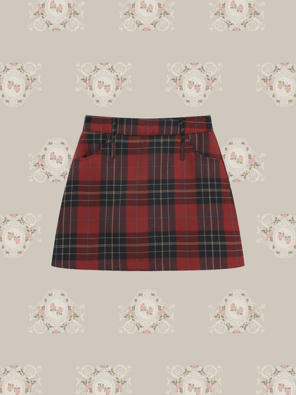 Plaid Mini Skirt/チェック柄ミニスカート