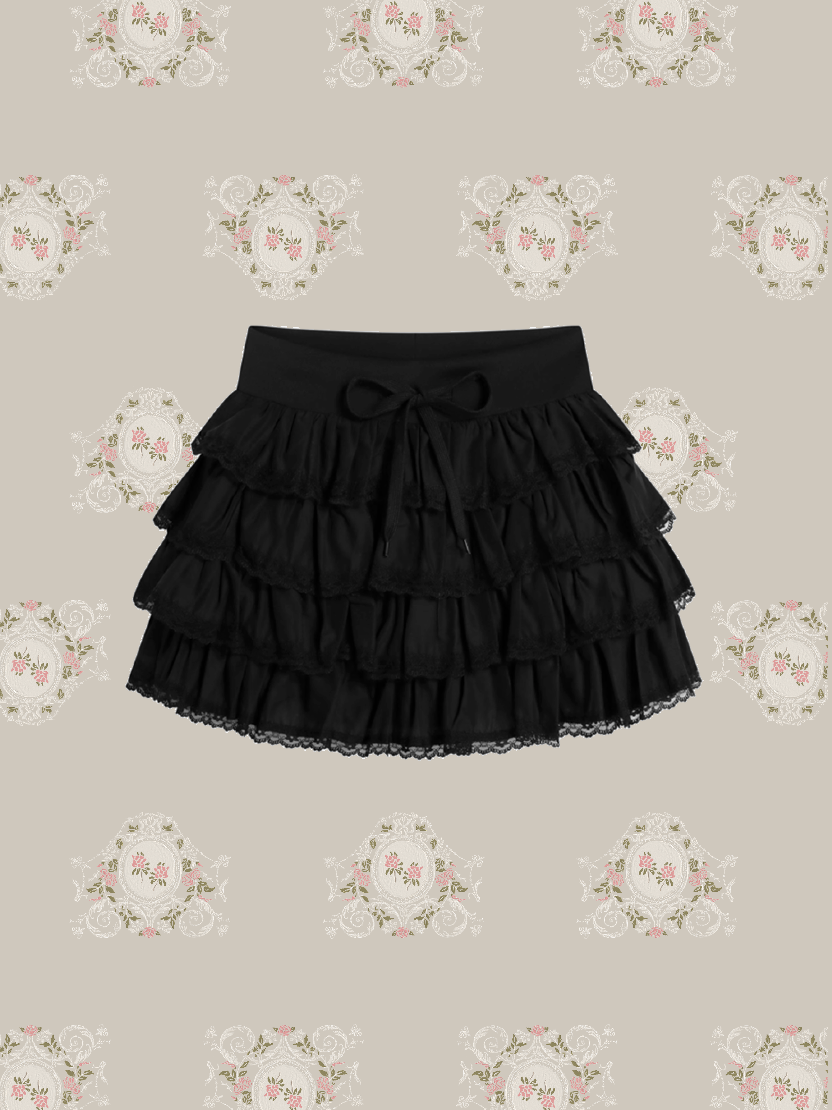 Flare Lace Mini Skirt/フレアレースミニスカート