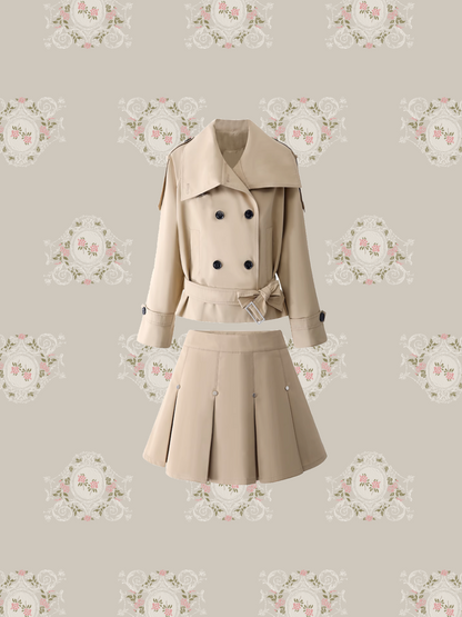 Double Button Trench Coat Set-Up/ダブルボタントレンチコートセットアップ