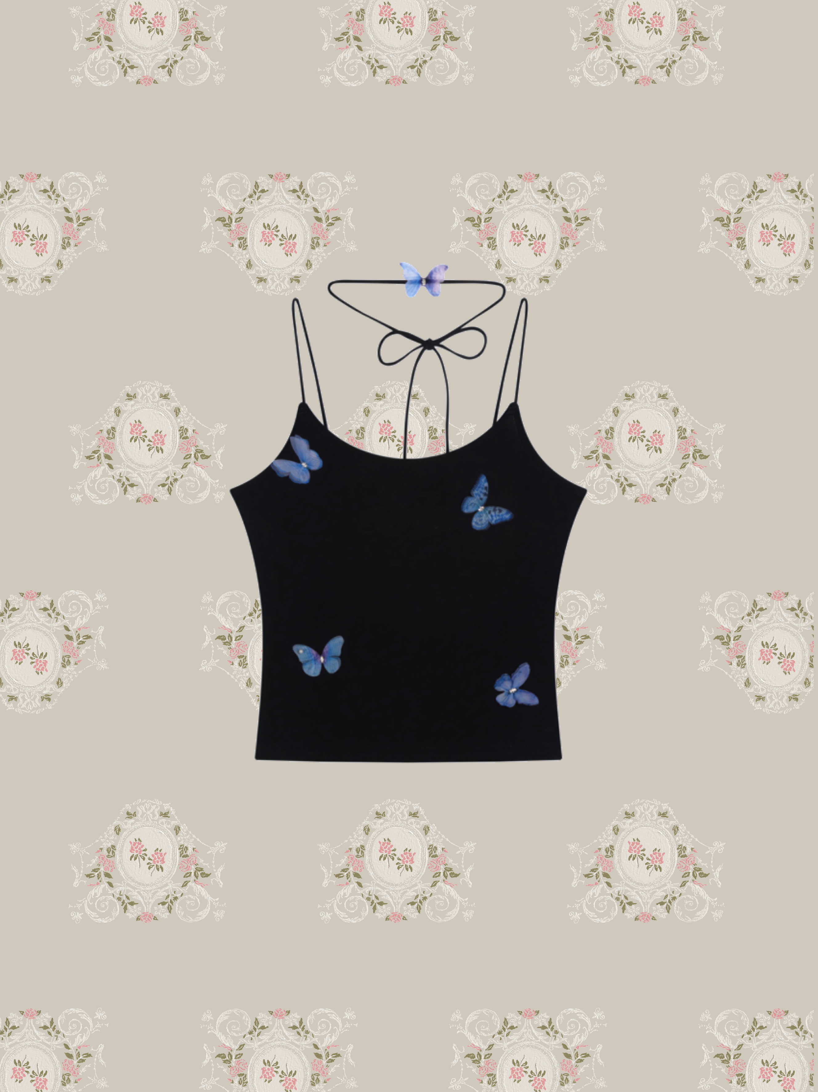 Halterneck Butterfly Cami/ホルターネックバタフライキャミ