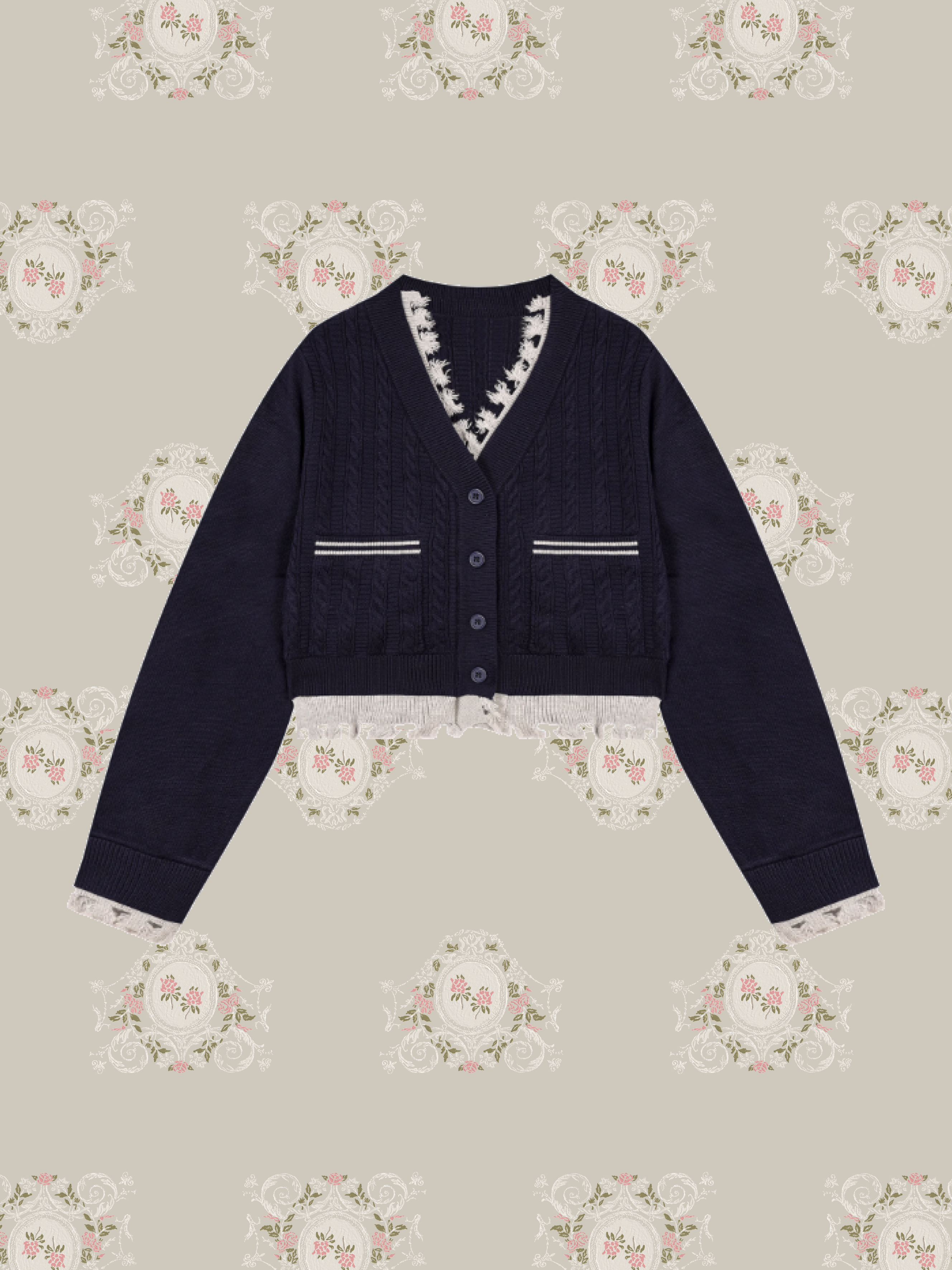 Preppy Style  Knit Cardigan/プレッピースタイルカーディガン