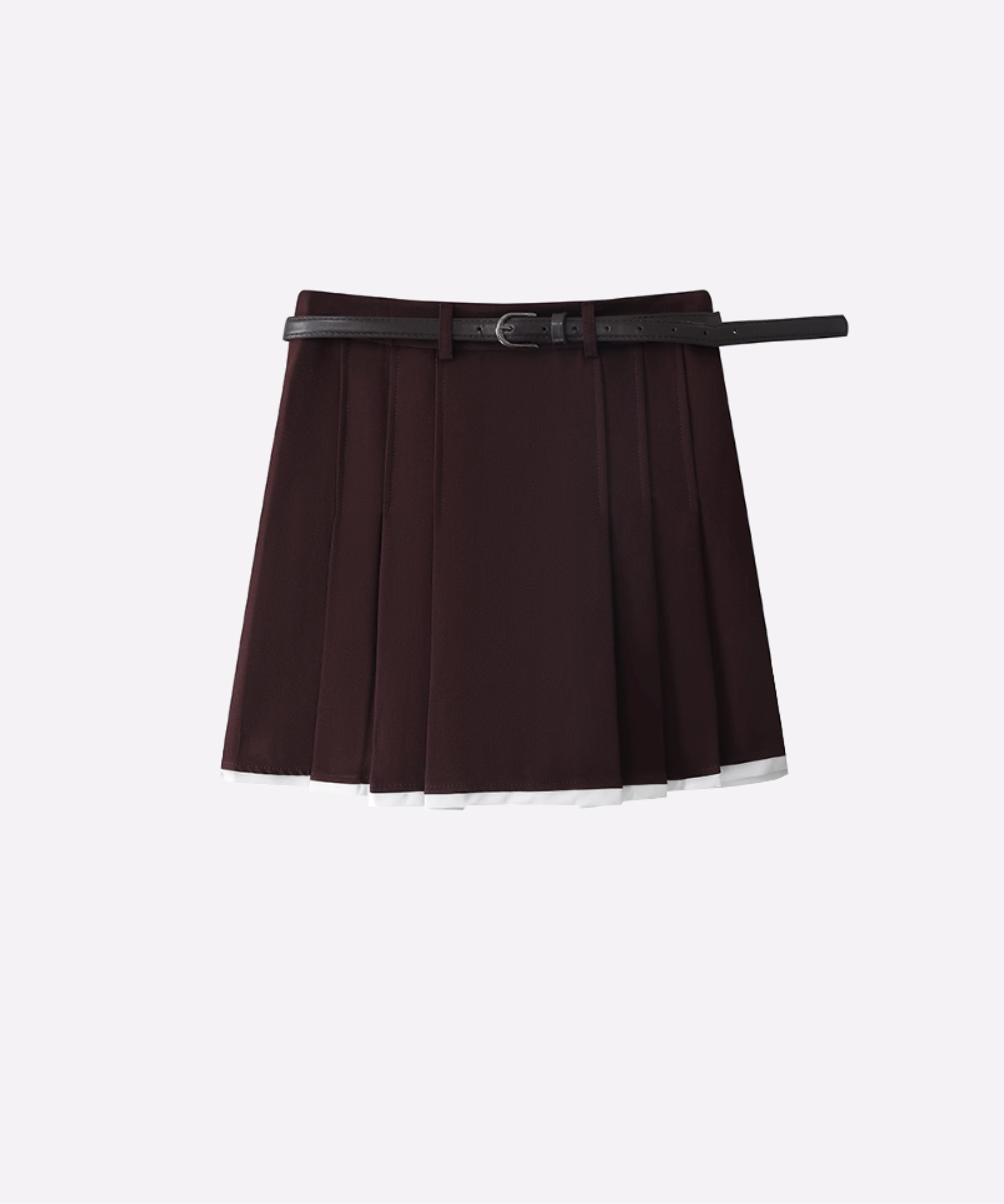 A Type Pleats Mini Skirt