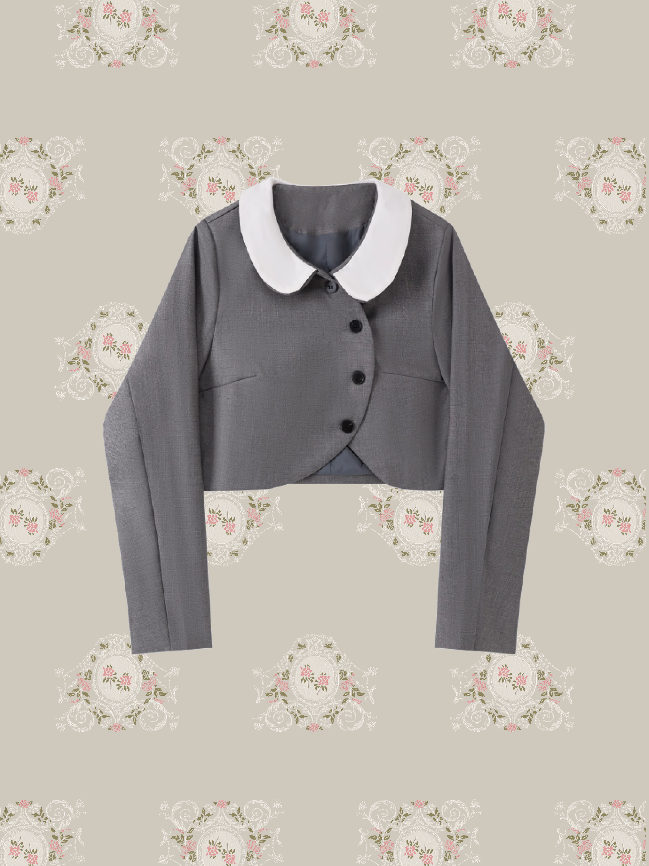 Baby Collar Asymmetry Jacket