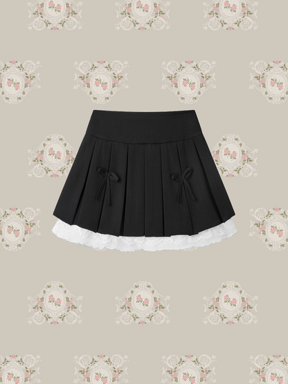 Sweet Ribbon Pleats Skirt/スイートリボンプリーツスカート