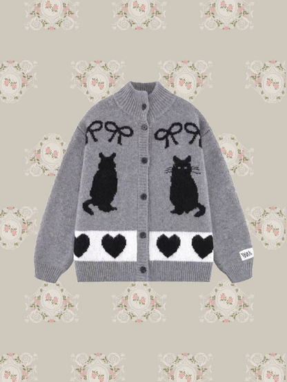 Animal Jacquard Cardigan/アニマルジャガードカーディガン