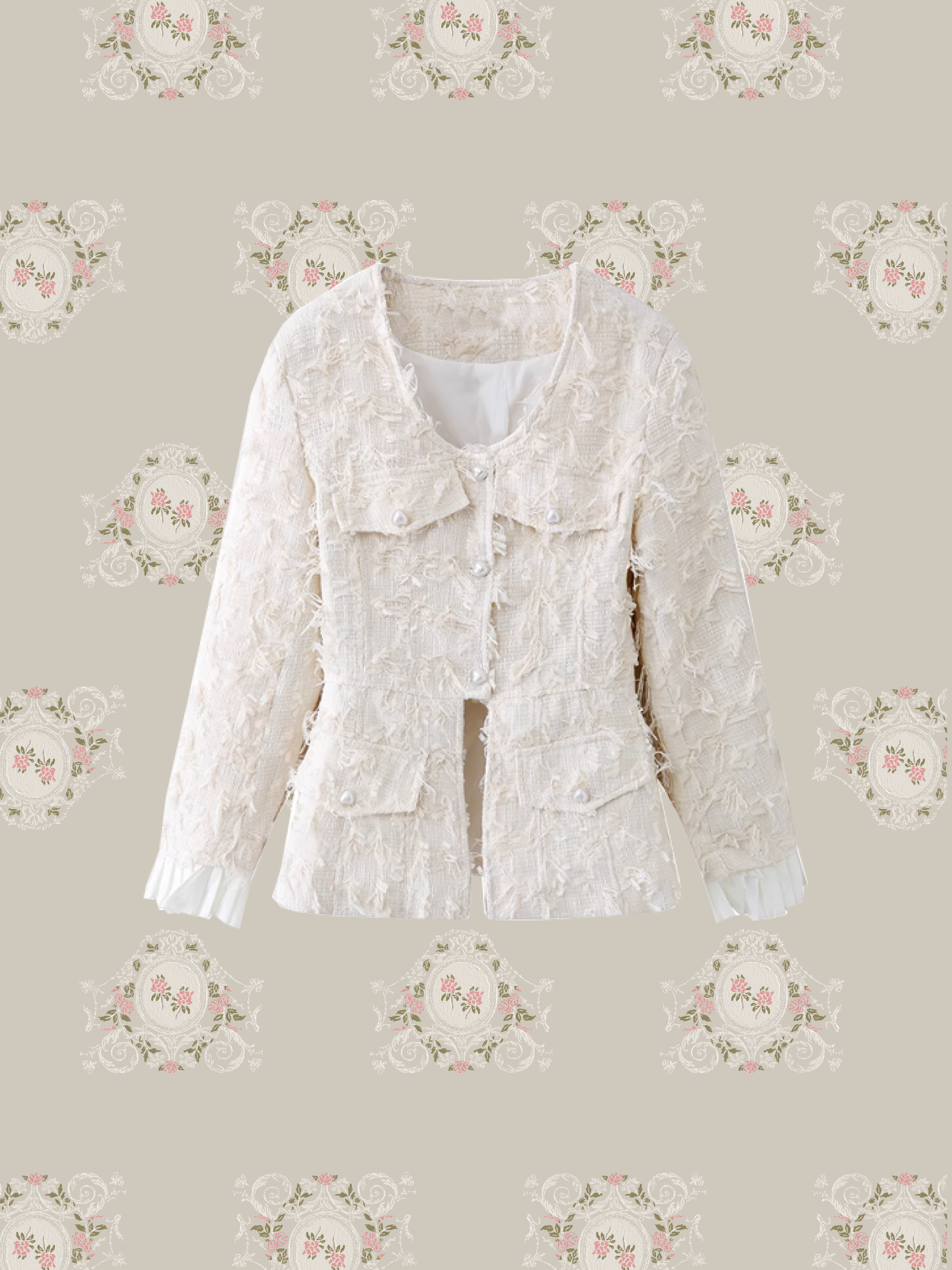 Princess Pearl Button Sheer Jacket Set-Up/プリンセスパールボタンシアージャケットセットアップ