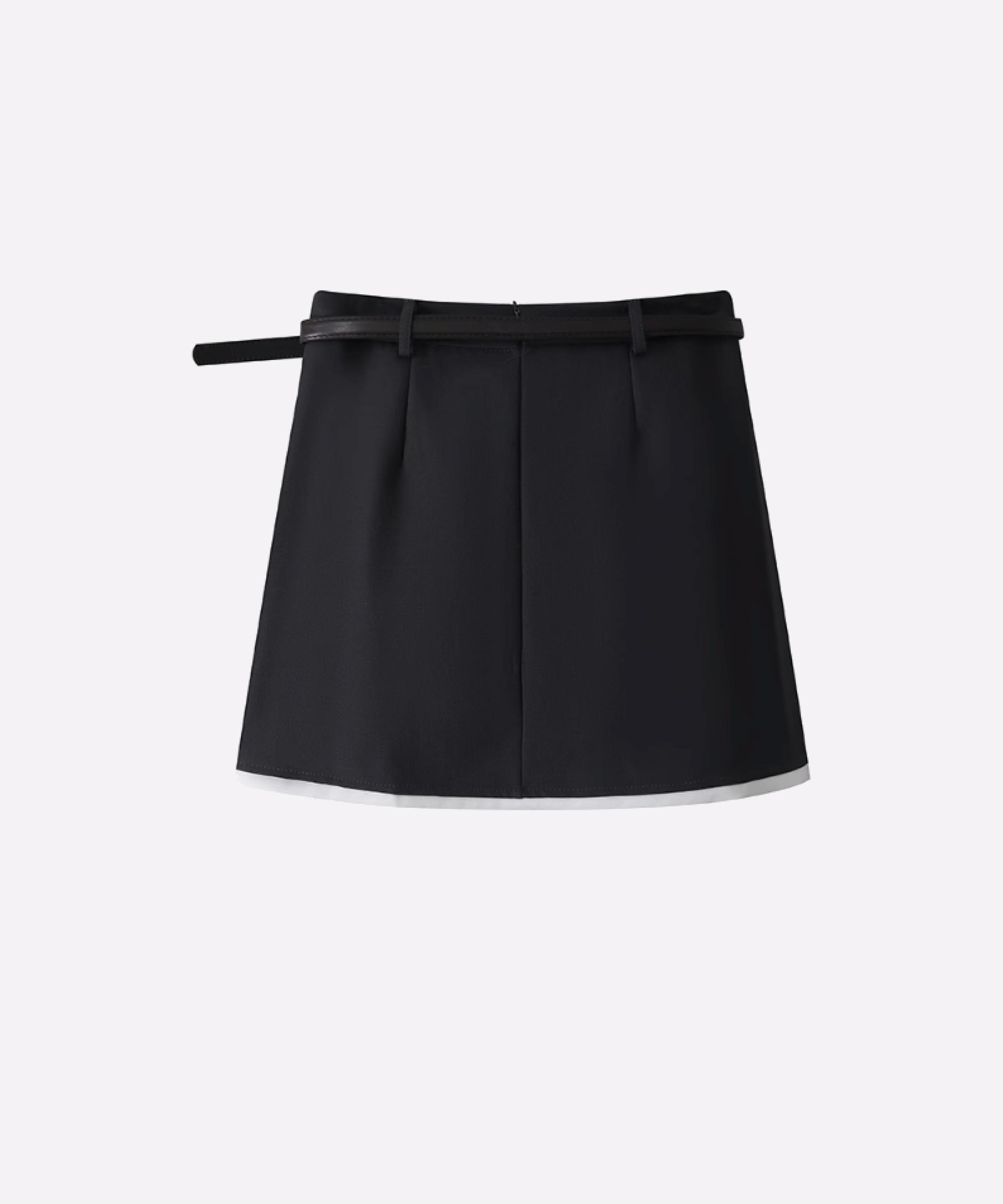 A Type Pleats Mini Skirt