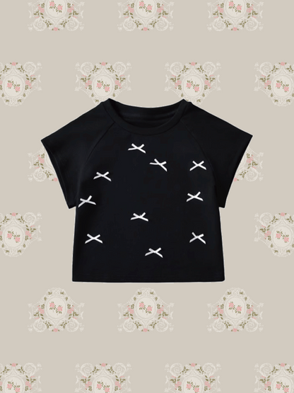 Ribbon Motif T-shirt/リボンモチーフTシャツ