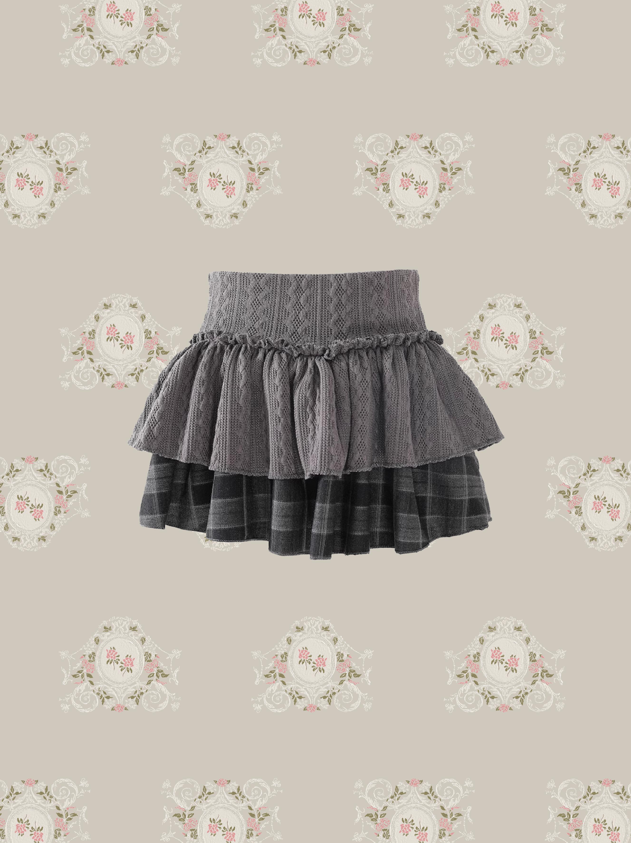 Double Frill Peplum Skirt/ダブルフリルペプラムスカート