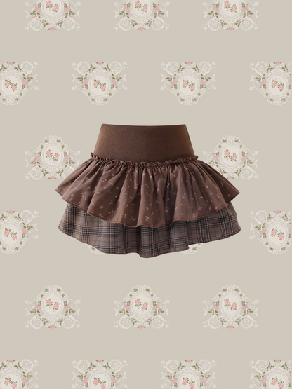 Double Frill Peplum Skirt/ダブルフリルペプラムスカート