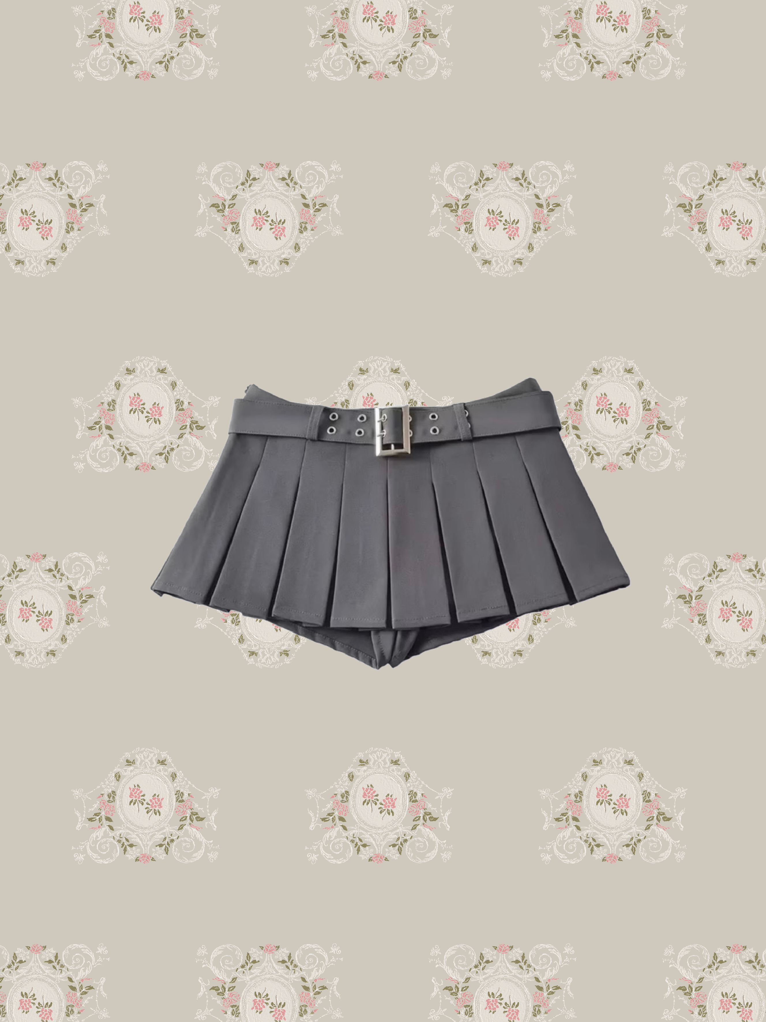 Low Waist Mini Pleats Skirt/ローウエストミニプリーツスカート