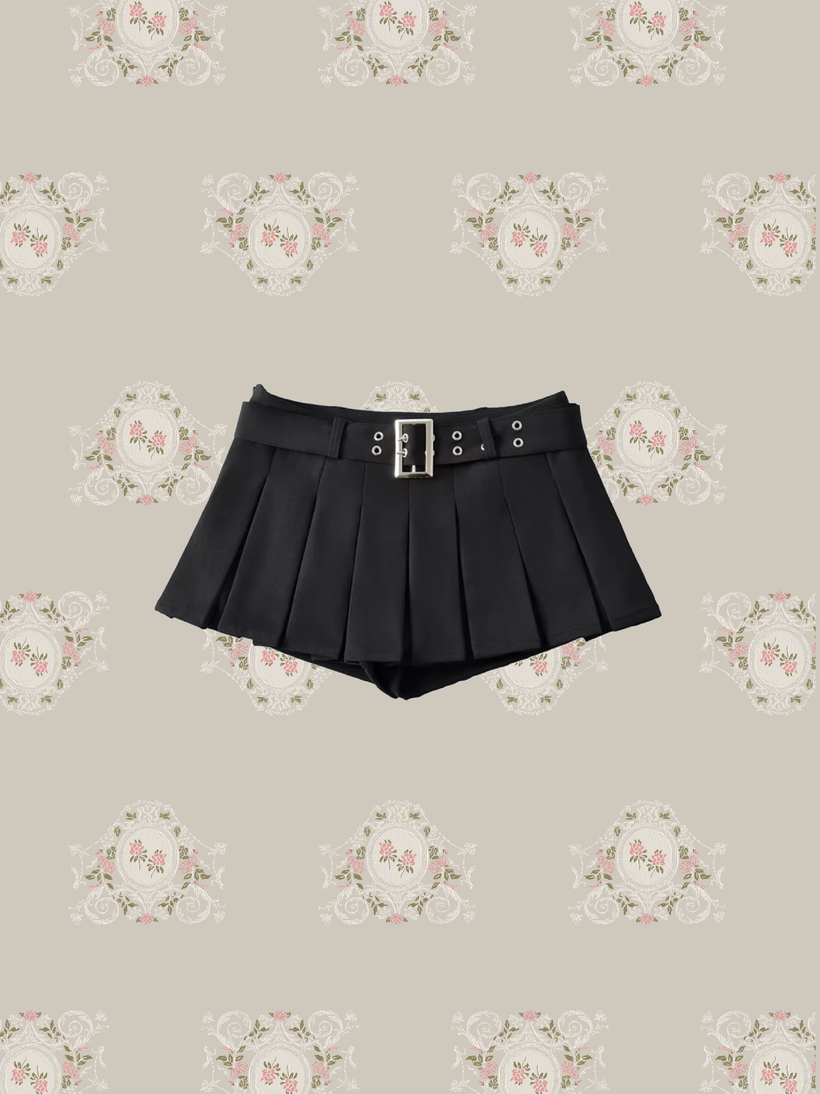 Low Waist Mini Pleats Skirt/ローウエストミニプリーツスカート