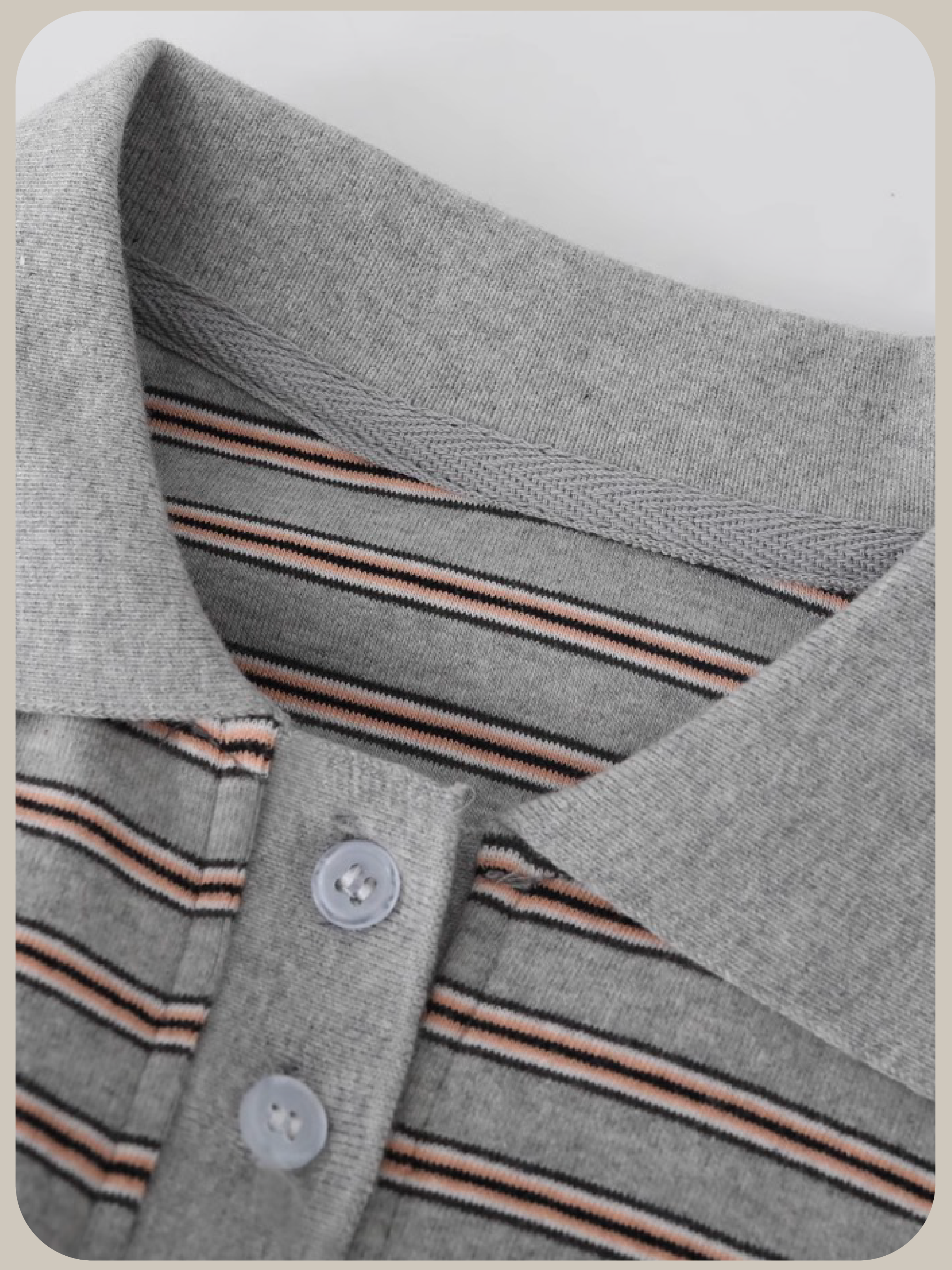 Preppy Stripe Polo Set up/プレッピーストライプポロセットアップ