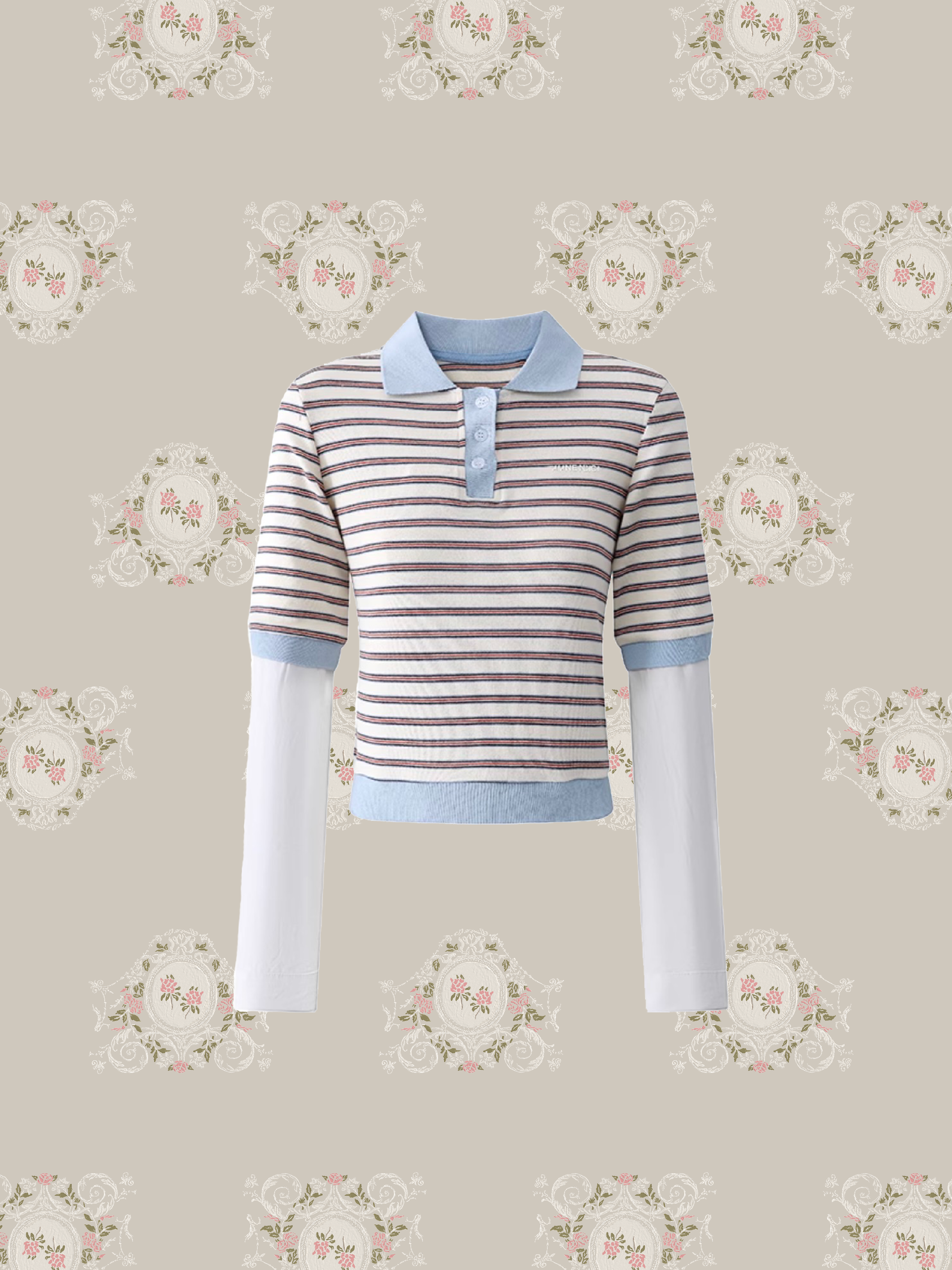 Preppy Stripe Polo Set up/プレッピーストライプポロセットアップ