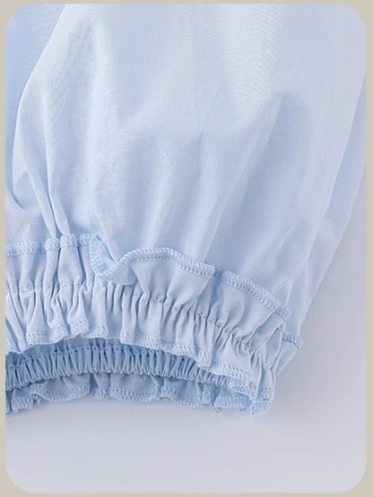 Puff Sleeve Frill Blouse/パフスリーブフリルブラウス