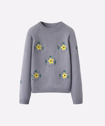 Embroidered Bloom Knitwear