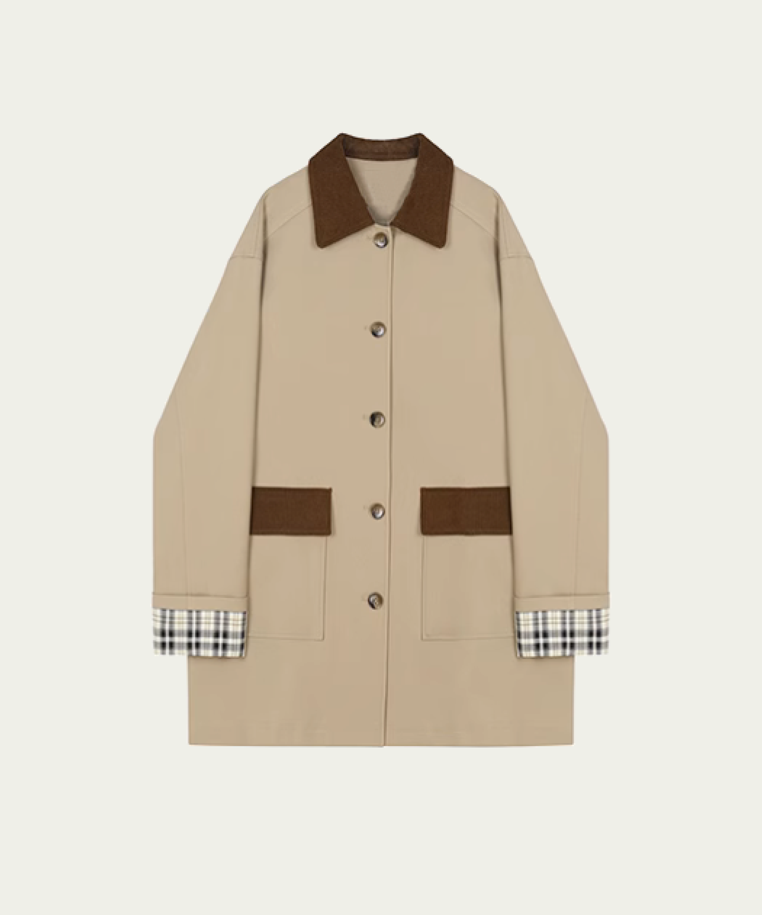 Two Tone Trench Coat