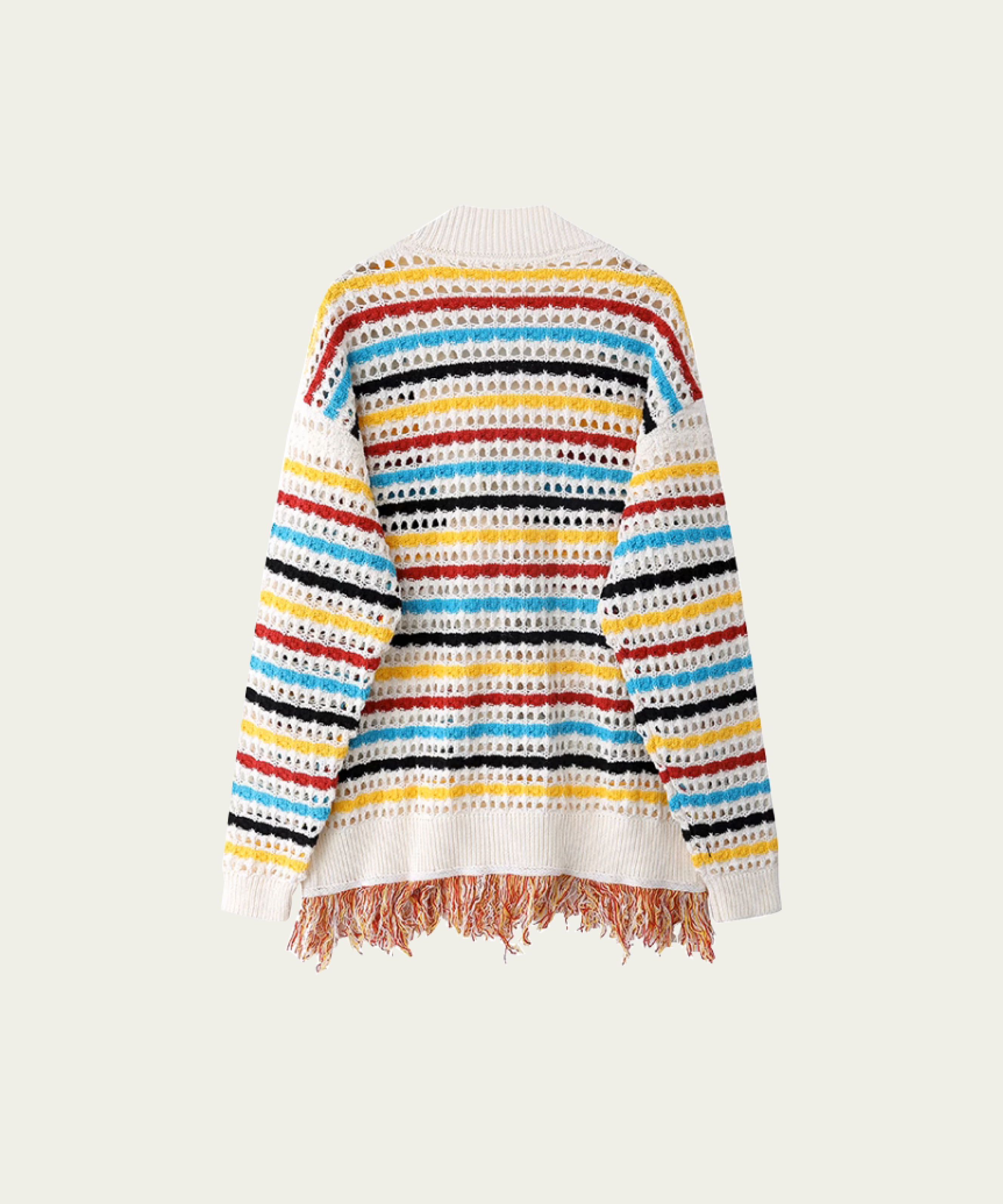 Hollow Out Colorful Cardigan