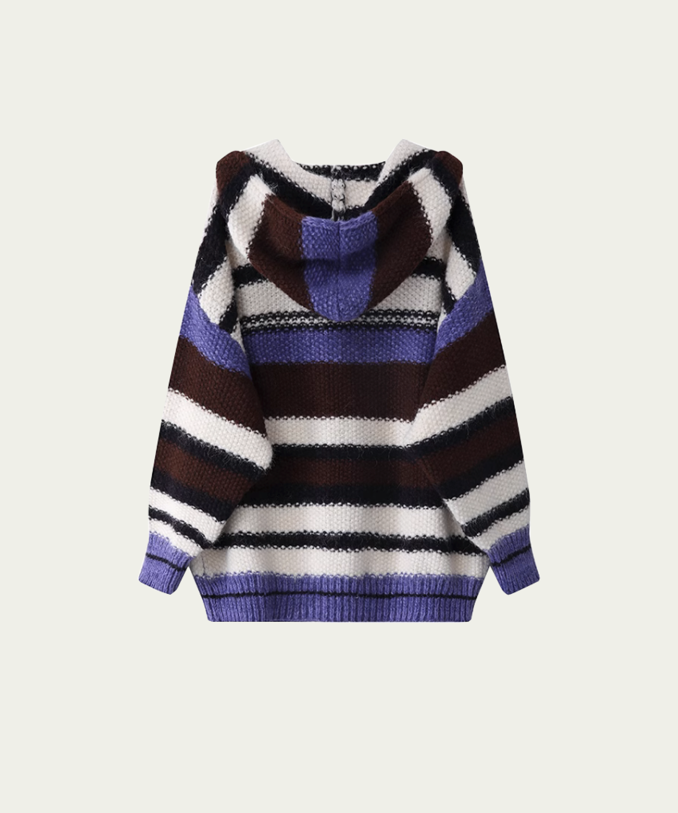 Stripe Hoodie Cardigan