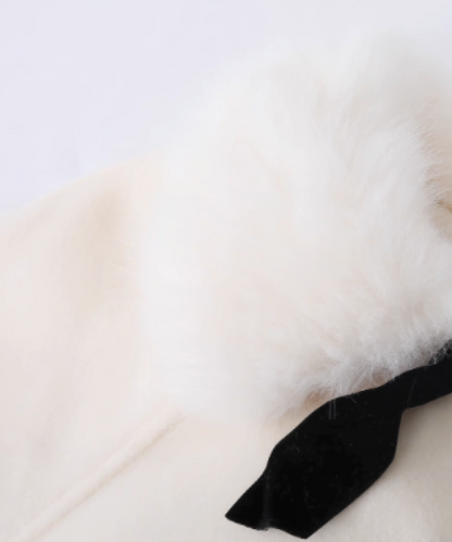 Princess Fur Collar Cape Coat