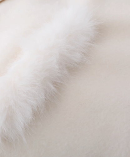 Princess Fur Collar Cape Coat