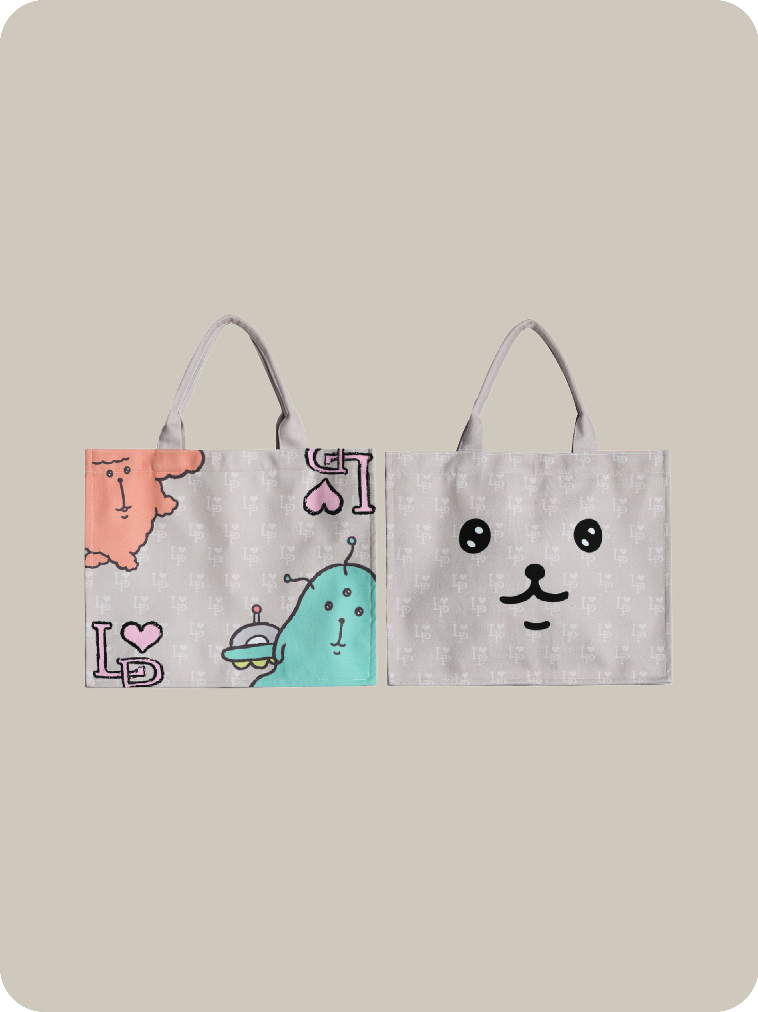 Yawame × LA POMME petit Zip Tote Bag