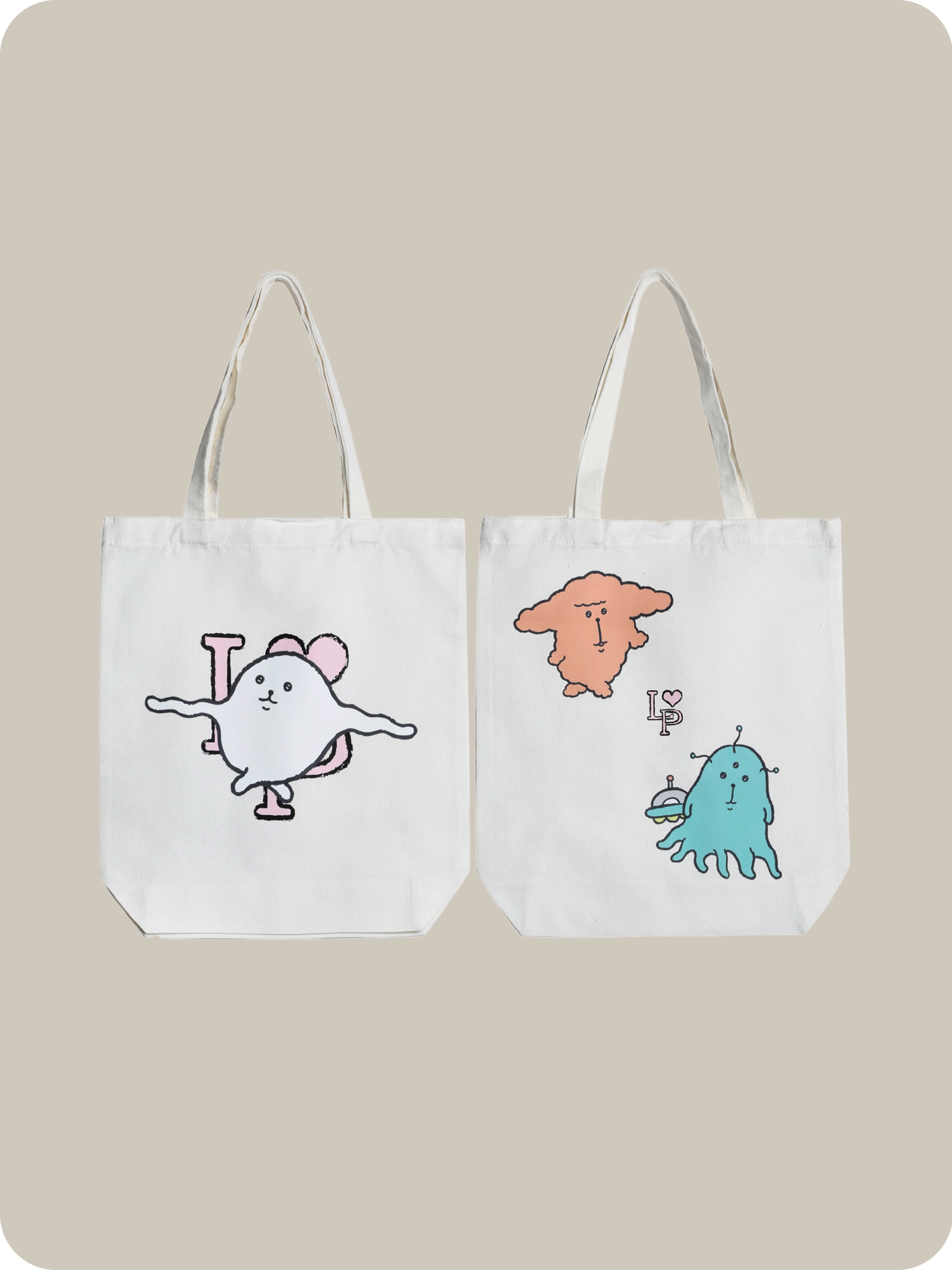 Yawame × LA POMME petit Original Tote Bag