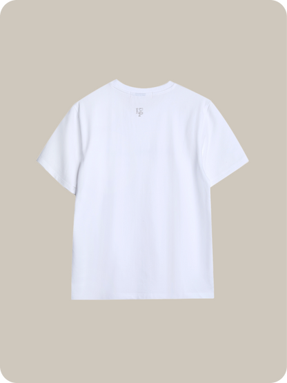 Yawame × LA POMME petit Simple Logo T