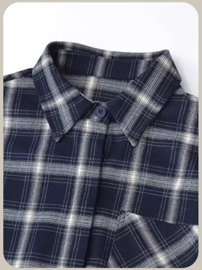 Relaxed Plaid Short Shirt/リラックスチェック柄ショートシャツ