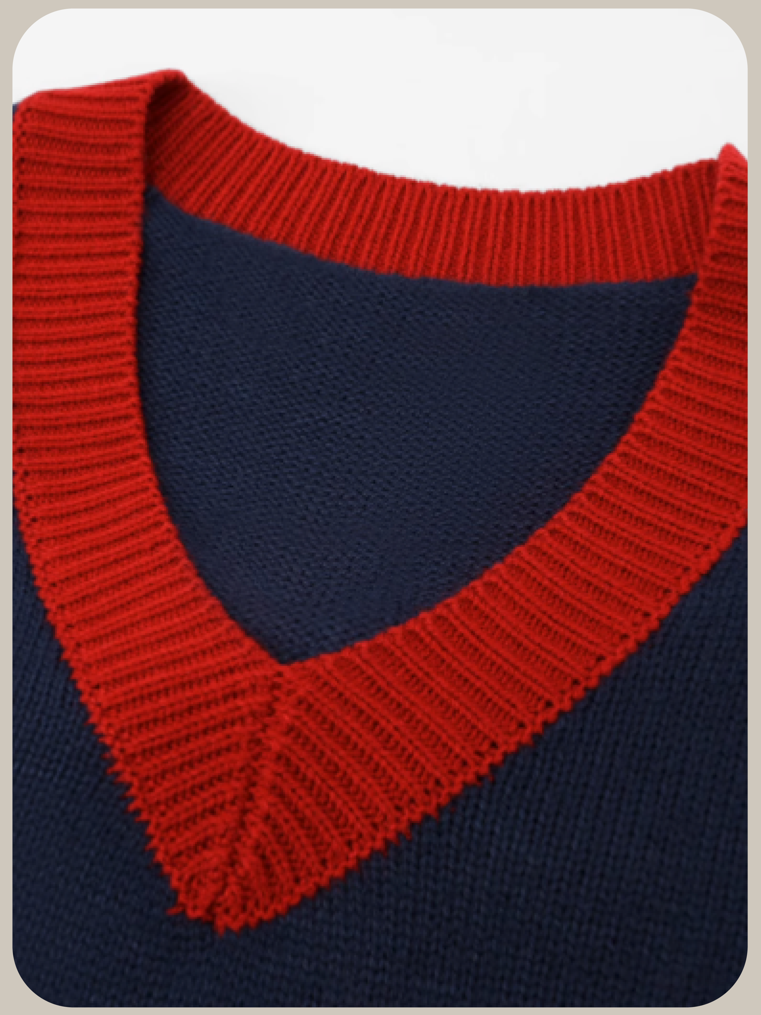 Big Ribbon Navy Knit/ビッグリボンネイビーニット