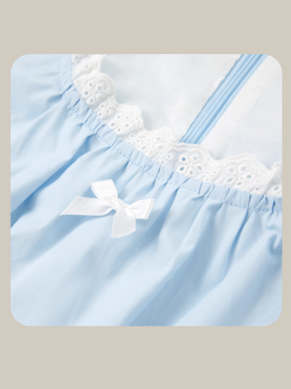 U-neck Lace Frill Dress/Uネックレースフリルドレス