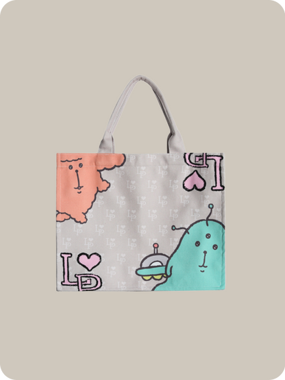 Yawame × LA POMME petit Zip Tote Bag