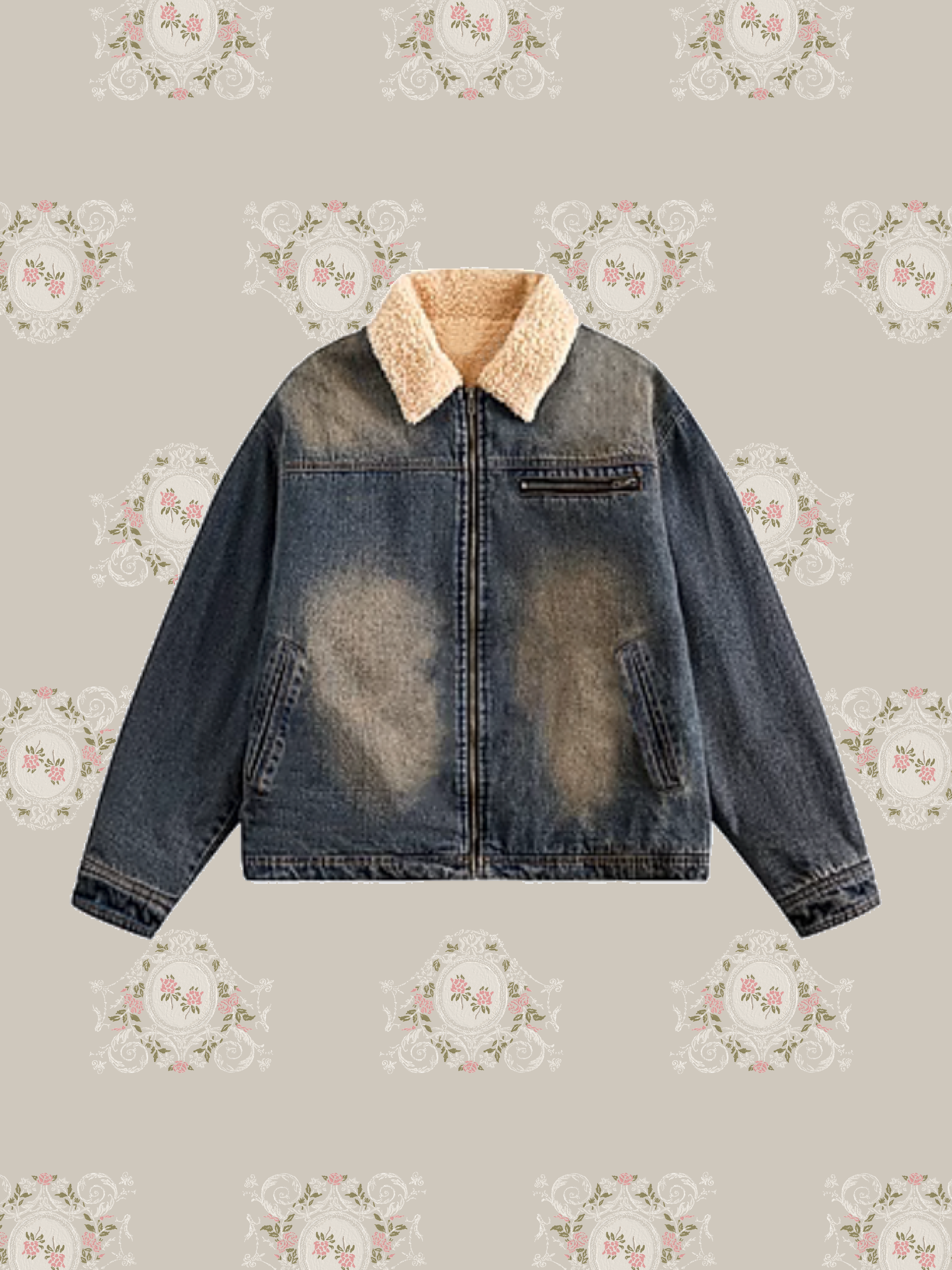 Cozy Fluffy Denim Coat/ふわふわデニムコート