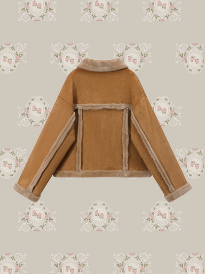 Cropped Mouton Coat/クロップドムートンコート