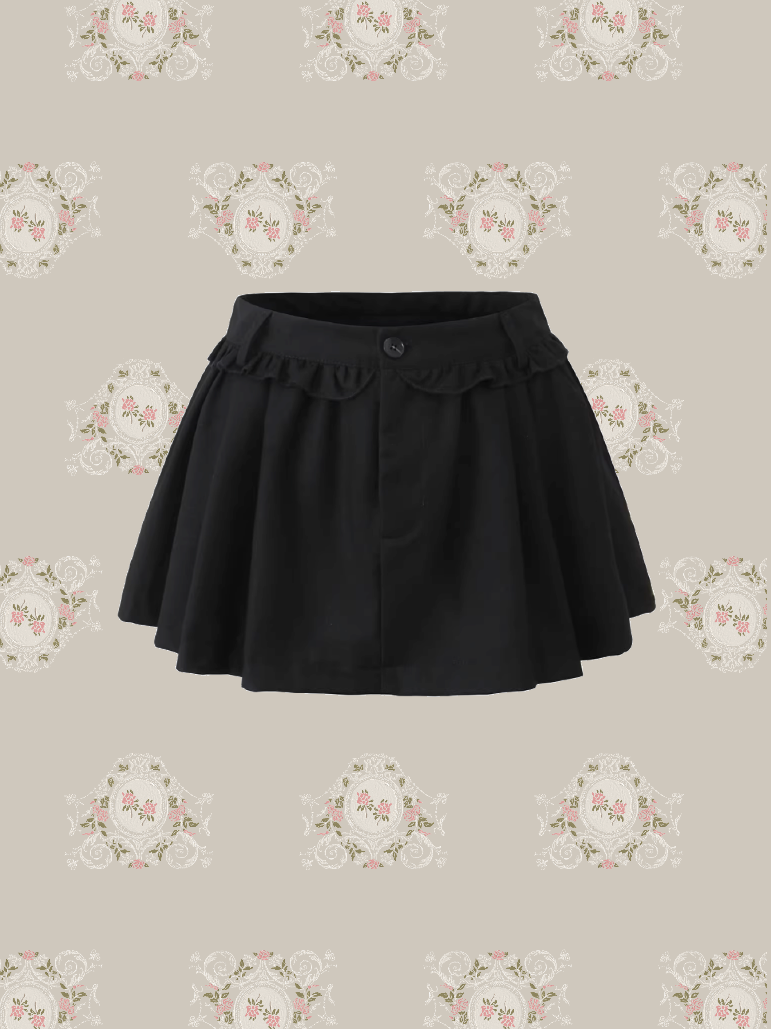 Frill Piping Mini Skirt/フリルパイピングミニスカート