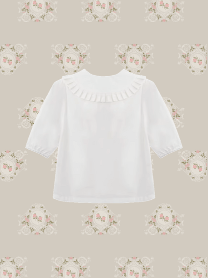 Sweet Collar White Shirt/スイートカラー白シャツ